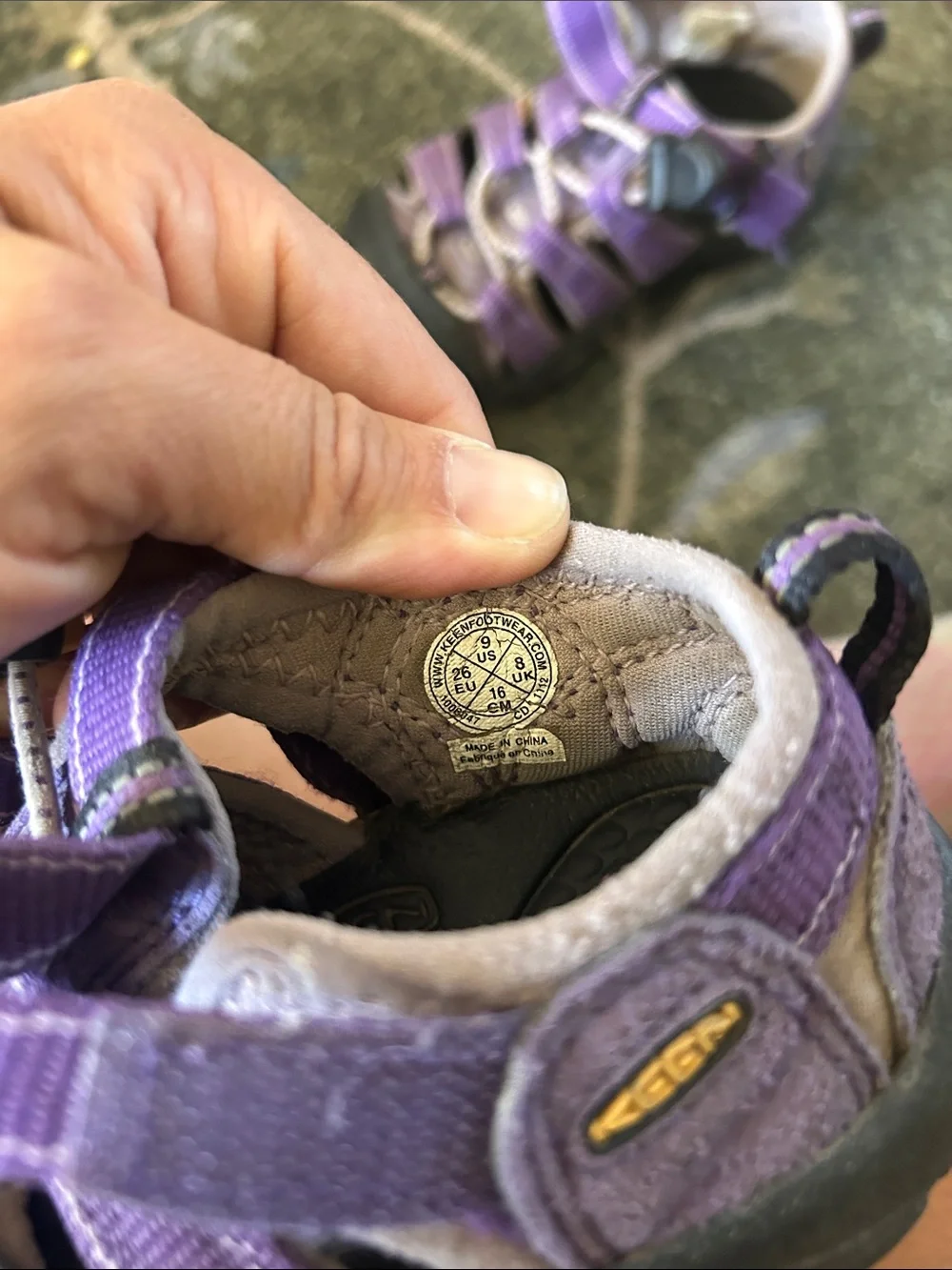 Keen Kids Purple and Black Closed-Toe Sport Sandals
